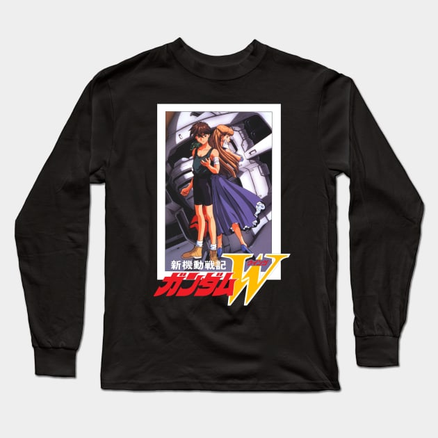 Gundam Wing Heero and Relena Long Sleeve T-Shirt by beatrush